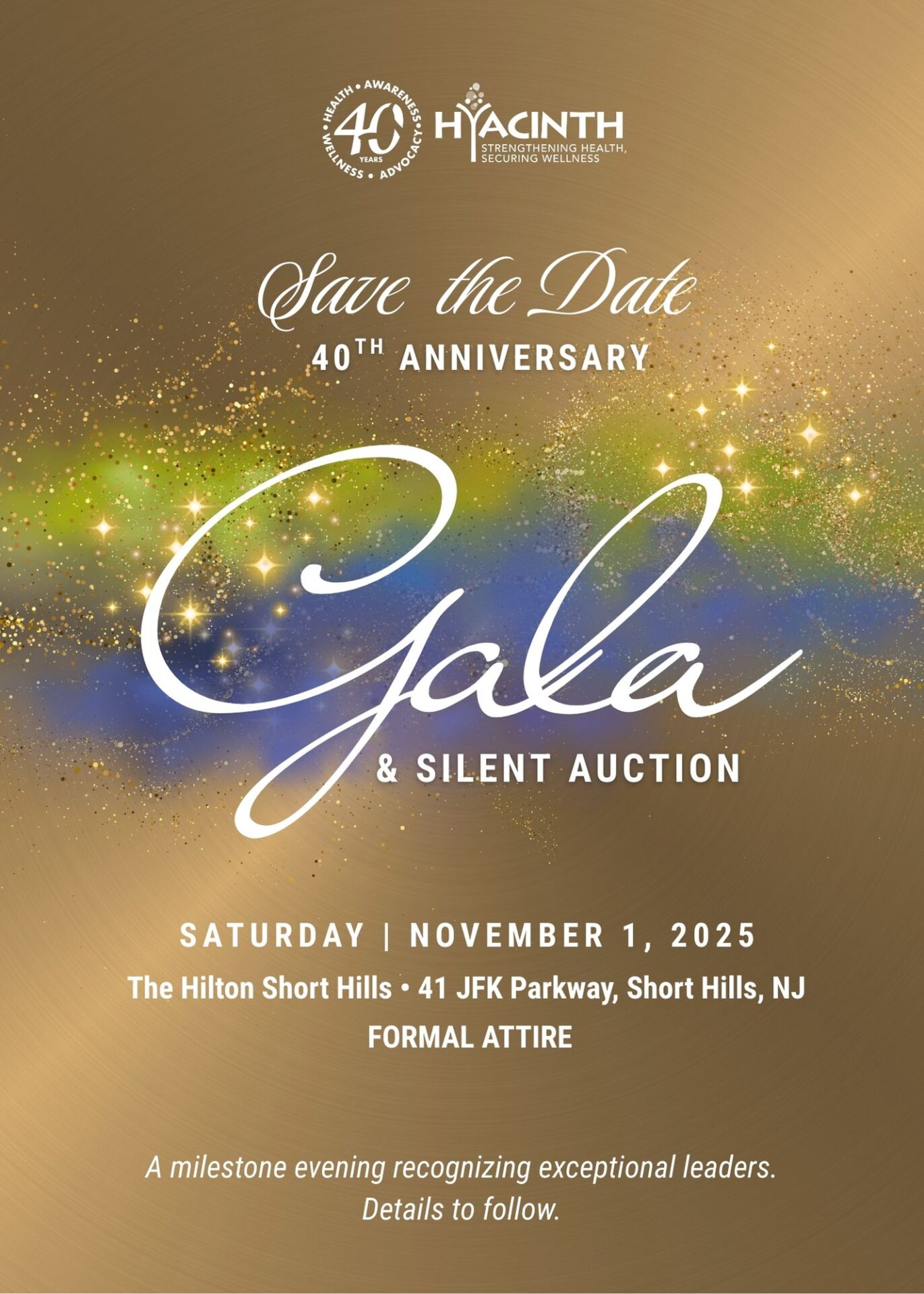 40th Anniversary Save the Date